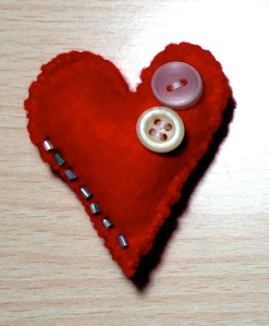 Corazón con botones